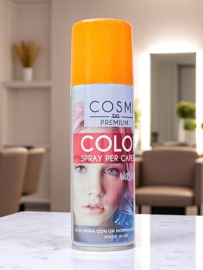 Лак-спрей для окрашивания волос Оранжевый