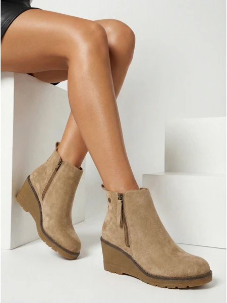 Zarrico Women's Wedge Ankle Boots