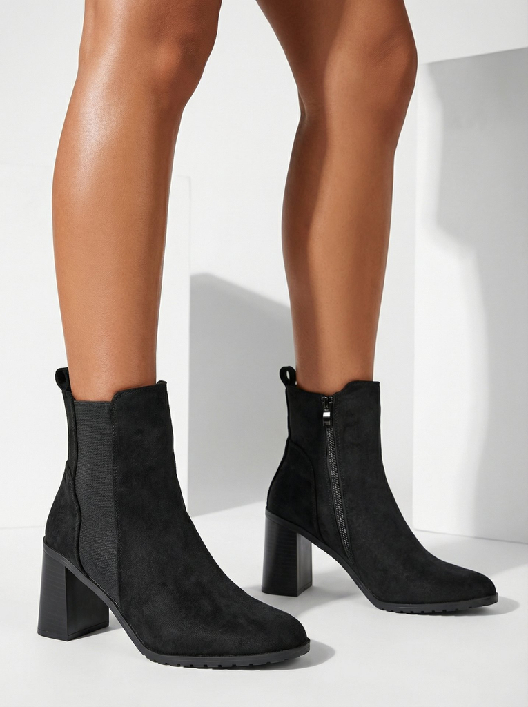 Royalfashion Women's ankle boots on the heel Enotto