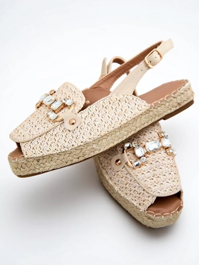 Royalfashion Women's espadrilles with open toe