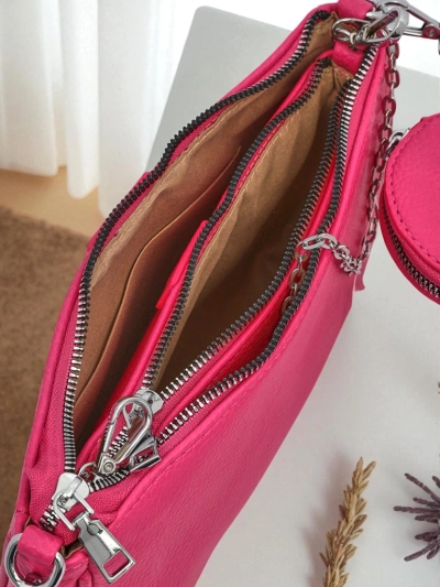 Aurelia Fuksia Nahast Naiste Mini Käekott Ketiga