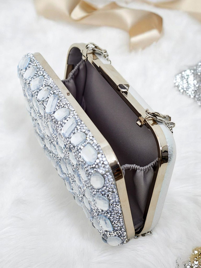Royalfashion Women's Envelope Bag Crystal Glam