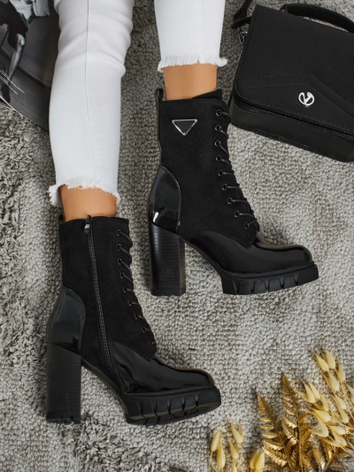 Naiste öko-seemisnahast poolsaapad jämeda kontsaga Event Bramble