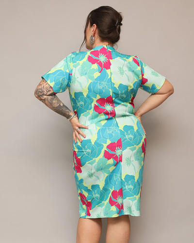 Royalfashion Women's floral fabric dress PLUS SIZE