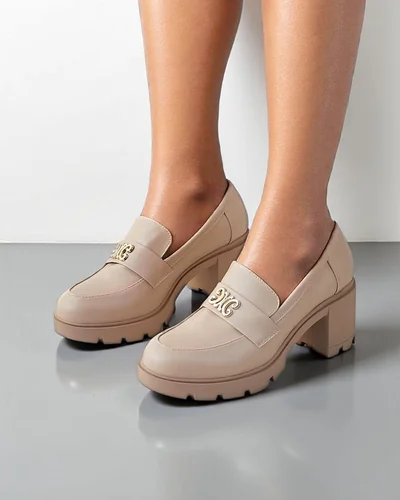 Royalfashion Women's heeled moccasins Blascos