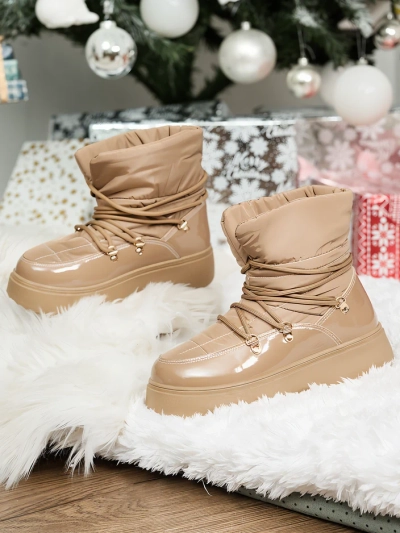 Royalfashion Naiste liibuvad lumesaapad pruuni värvi Dabenda