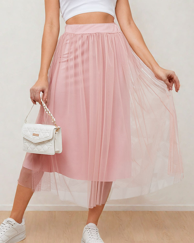 Royalfashion Женская двухслойная юбка-миди