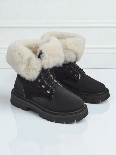 Женские ankle boots Royalfashion с мехом Nasaha