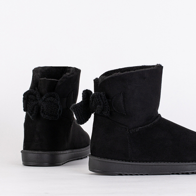 Women's Aurelia Black Flat Heel Boots