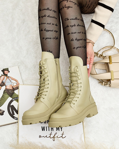 Royalfashion Eco leather women's bagger boots Vederme