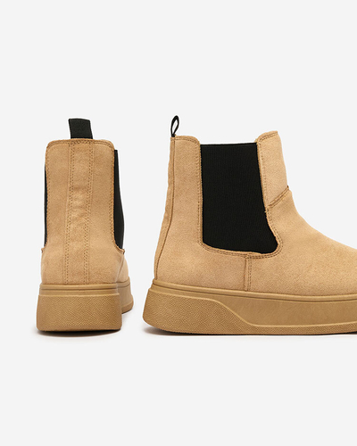 Royalfashion Women's boots a'la snow boots in camel color Uteris