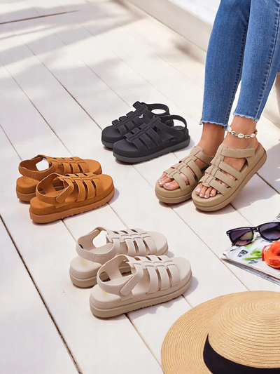 Naiste sandaalid Royalfashion Helena Classico platvorm helepruun