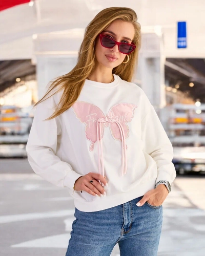 Royalfashion Women's Cotton Thin Print Sweatshirt