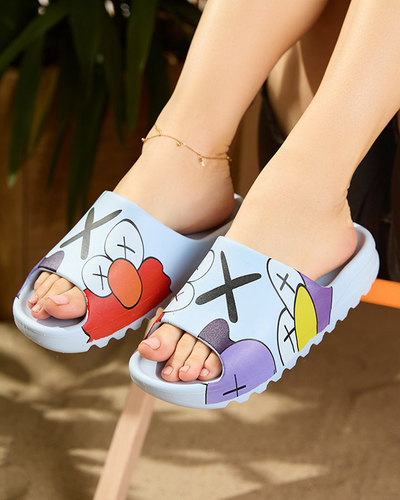 OUTLET Sinised naiste flip-flops Elmino - Jalatsid