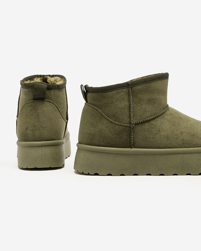 Royalfashion Green women's platform snow boots Ersinella