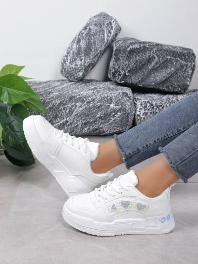 Royalfashion Women's Sneakers with Glitter Samoles