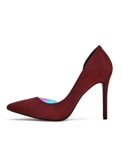Royalfashion Women's pumps with a bow and holographic insert Dremtru