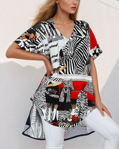 Royalfashion Naiste mustriline tuunika