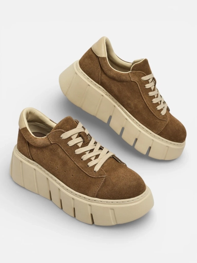 Спортивные женские кроссовки из натуральной кожи Eller