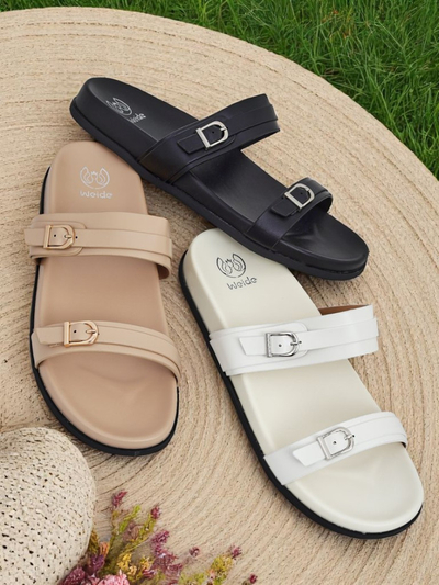 Royal Fashion Women's Eco-Leather Slides EcoTwins Slides