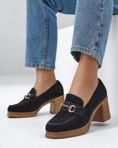 Royalfashioni naiste plokk-kontsaga mokassiinid Apareus