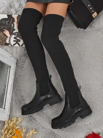 Orlina Women's Long Slip-on Boots