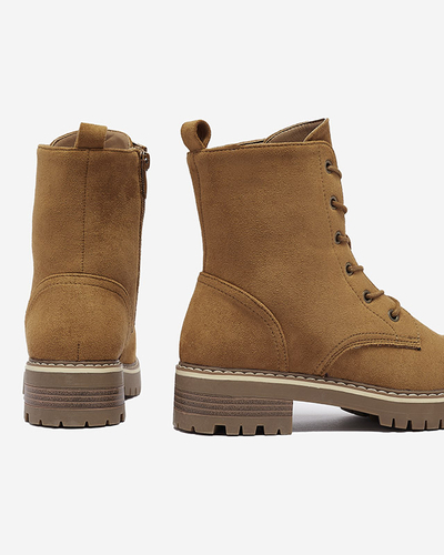 Коричневые женские сапоги-трапперы Priviea - Обувь