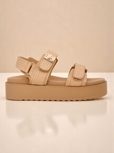 Royalfashion beežid platvormiga naiste sandaalid Lavinia – mugav suvi