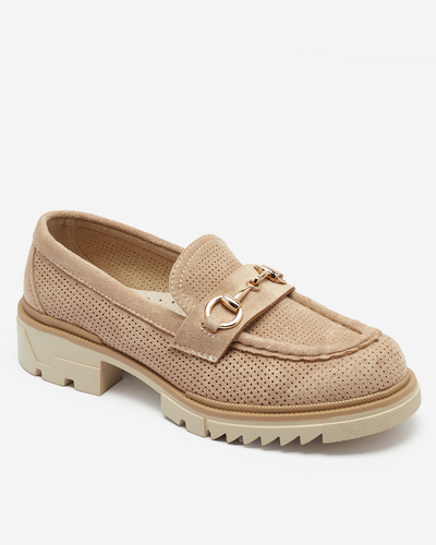 Royalfashion Helepruunid aroomikuga naiste mokassinad ketiga Imerila