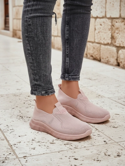 Royalfashion Женские тканевые спортивные слипоны Serra