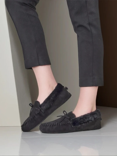 Royalfashion Women's moccasins with fur Ahtikes