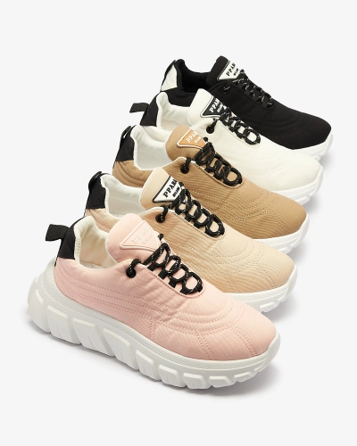 Heleroosad naiste riidest spordijalatsid Riotay- Jalatsid