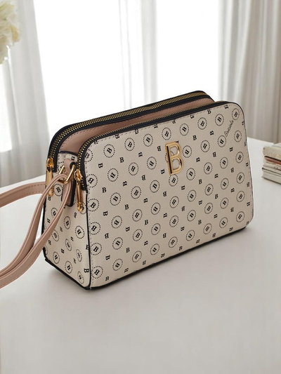 Royalfashion Väike ökoloogilisest nahast käekott trükimustriga Viva Linea