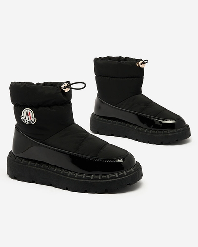 Royalfashion Naiste liibuvad lumesaapad musta värvi Ireda