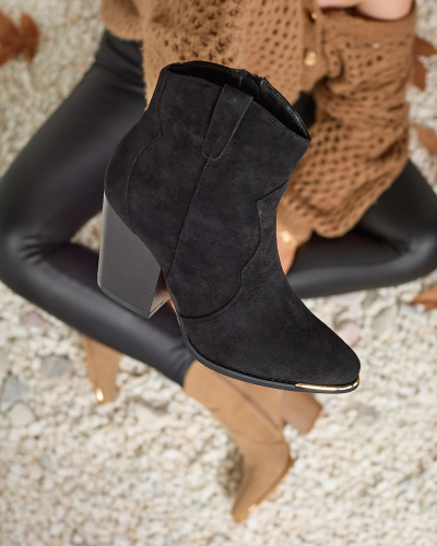Royalfashion Black women's insulated Diva Charms boots