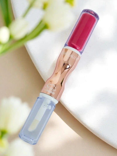 2-in-1 Huulepulk ja Läbipaistev Läige Ruby Uus