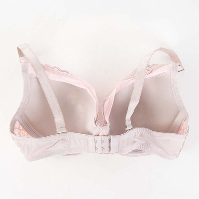 Pink and gray lace bra - Underwear