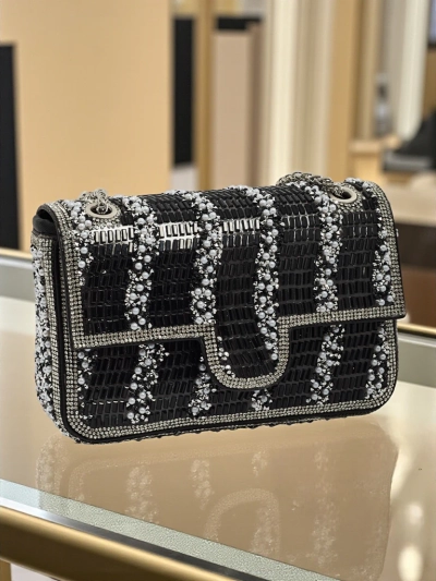 Women's Envelope Clutch with Cubic Zirconia Zyora