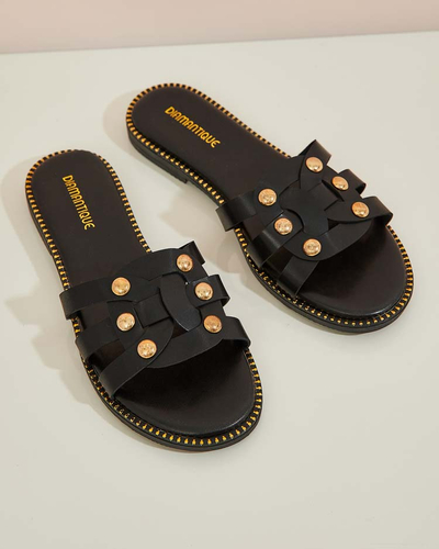 Royalfashion Women's Erole flat sole flip-flops