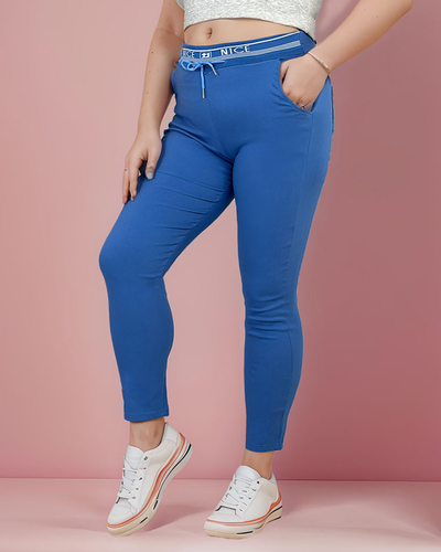 Royalfashion Naiste riidest püksid PLUS SIZE