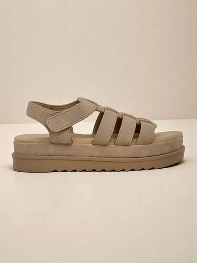 Royalfashion Helena Classico women's sandals, platform, light brown