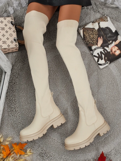 Orlina Women's Long Slip-on Boots