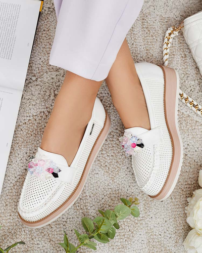 Royalfashion Мокасины с разноцветными камнями Restea