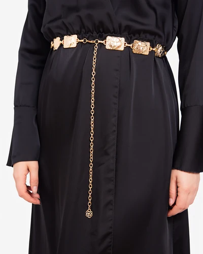 Royalfashion Women's decorative metal belt