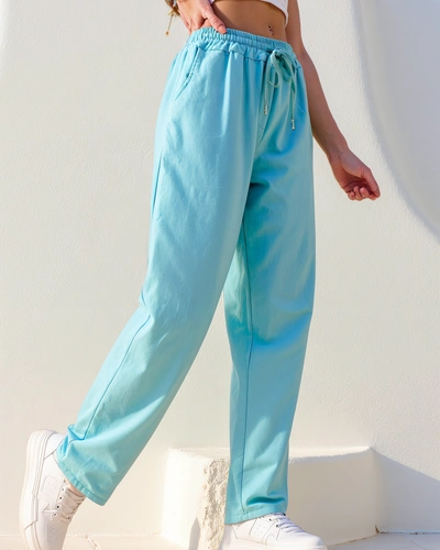 Royalfashion Puuvillane sirge lõikega naiste püksid