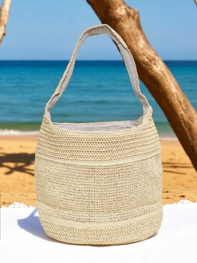 Royalfashion Большая соломенная сумка для женщин Marella Natura