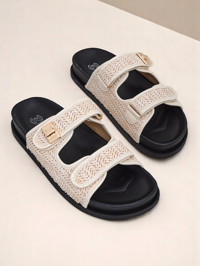 Royal Fashion Women's Delibeli braided slippers