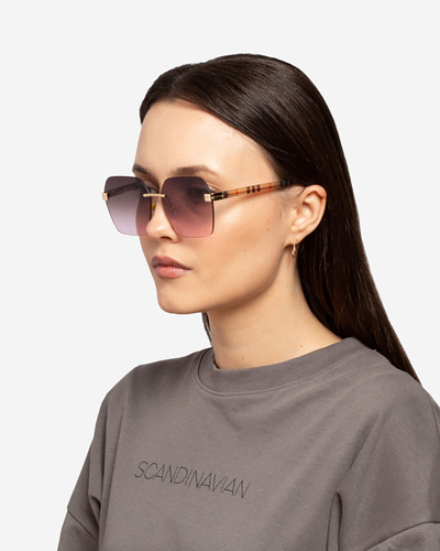 Royalfashion ruudukujulised päikeseprillid