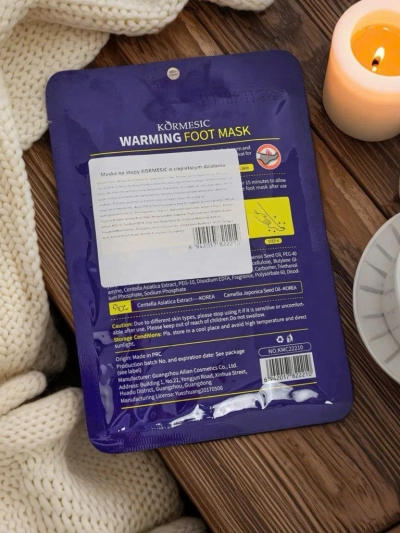 Aurelia Warming Foot Mask Kormesic Centella ja Camelliaga – taastav mask