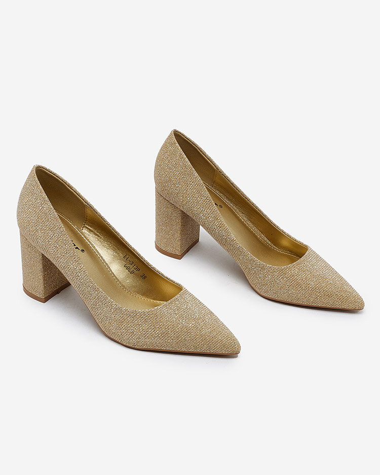 Royalfashion Women's Eotira Glitter Stiletto Post Top pumps